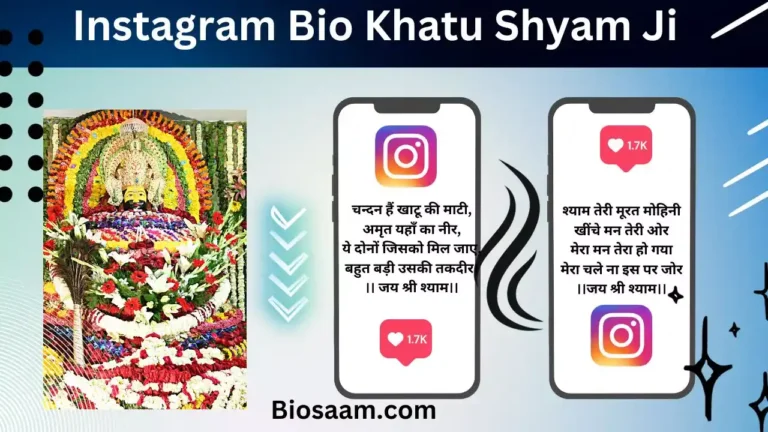 Instagram Bio Khatu Shyam Ji